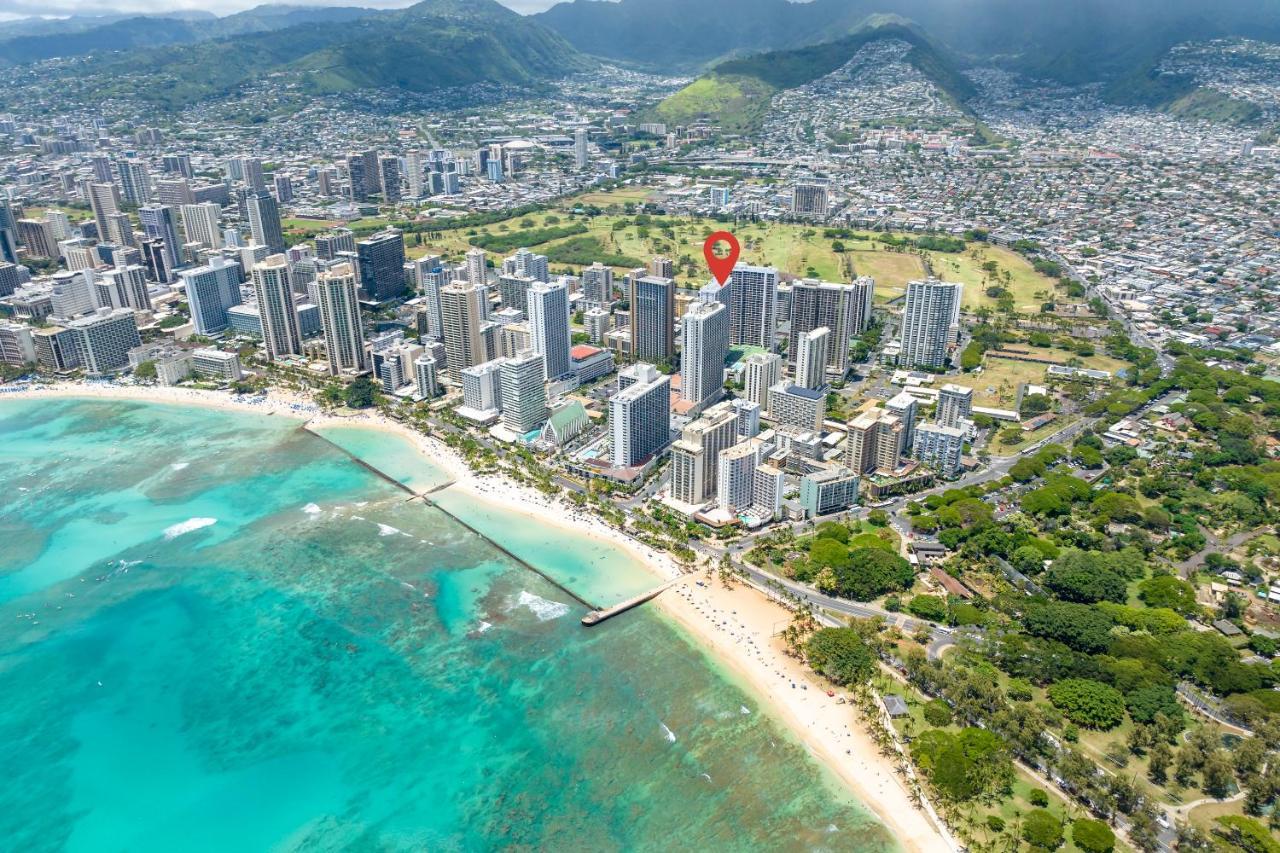 ホノルルWaikiki Banyan W-Ocean Views With Free Parking!アパートメント エクステリア 写真