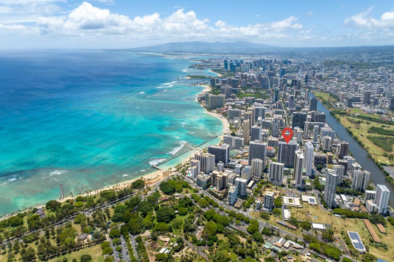 ホノルルWaikiki Banyan W-Ocean Views With Free Parking!アパートメント エクステリア 写真