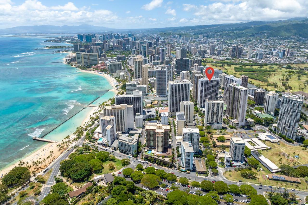 ホノルルWaikiki Banyan W-Ocean Views With Free Parking!アパートメント エクステリア 写真