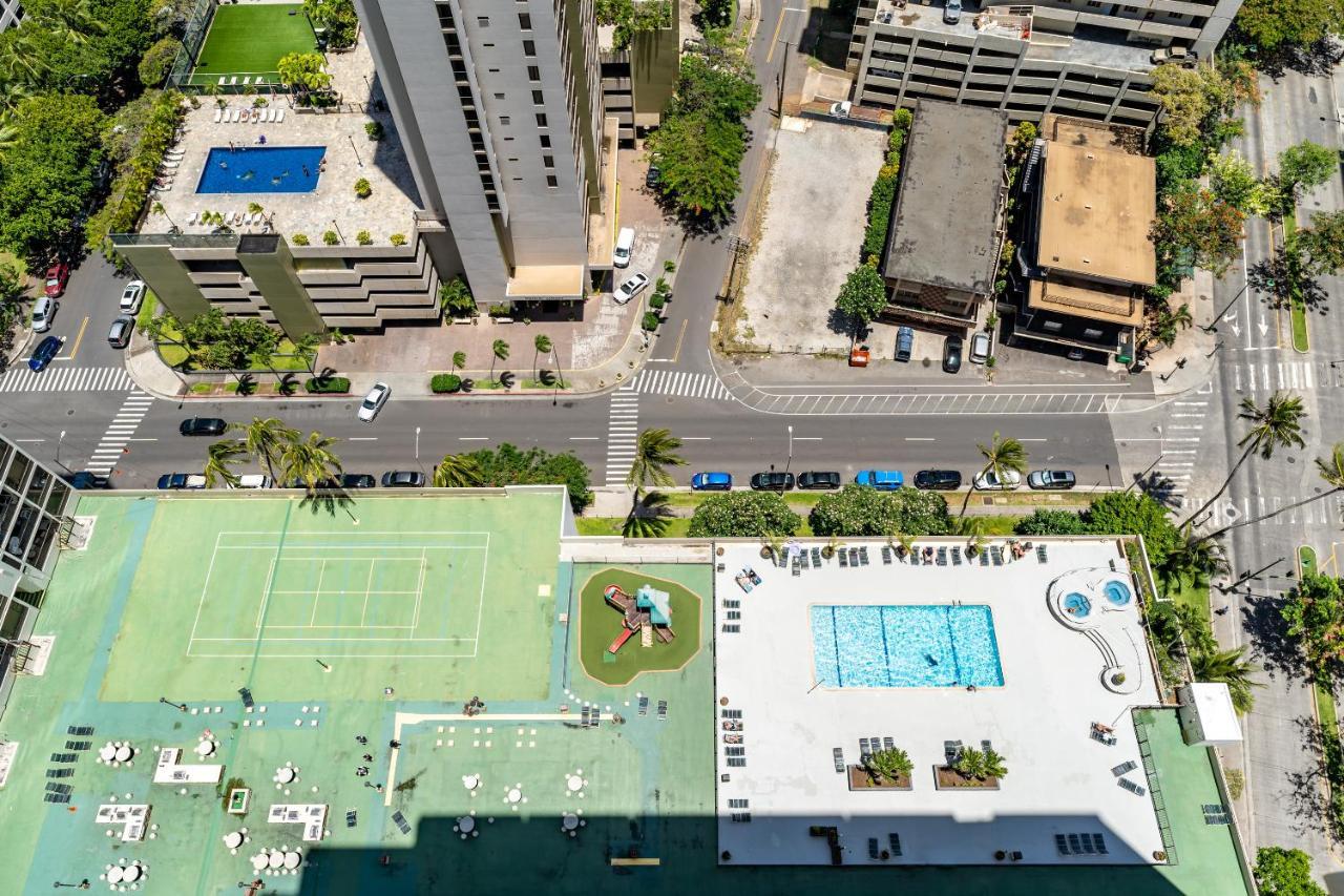 ホノルルWaikiki Banyan W-Ocean Views With Free Parking!アパートメント エクステリア 写真